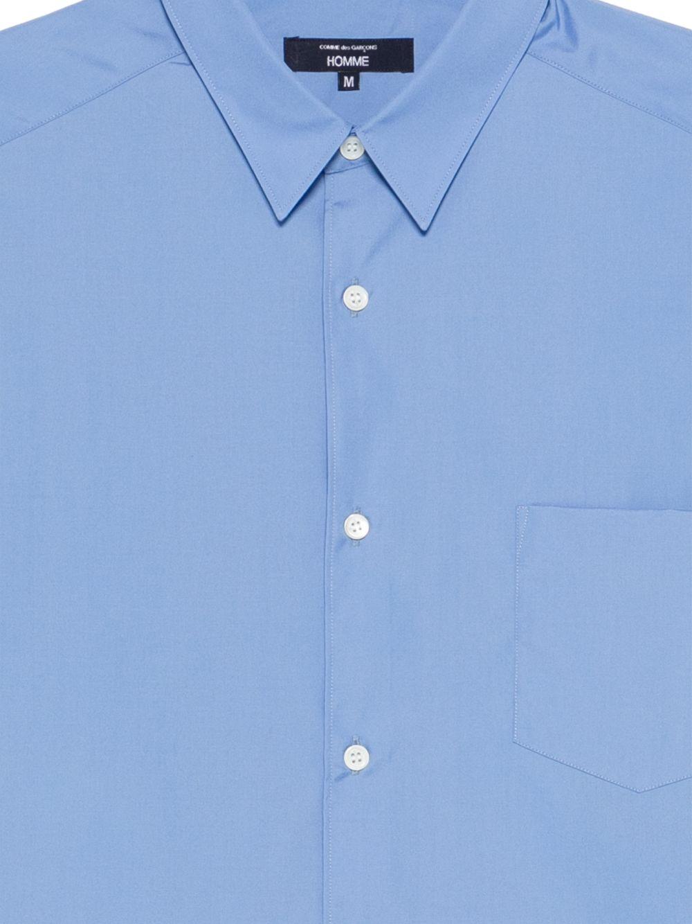 Camicia con logo in azzurro Comme des Garçons Homme - uomo 