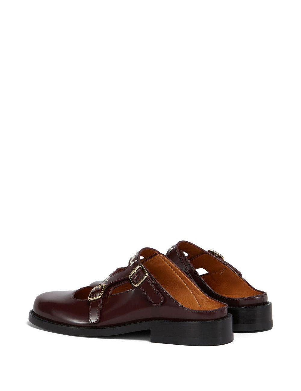 Mules slip-on in bordeaux Marni - donna 