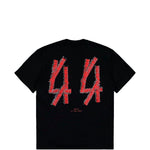 T-shirt con stampa grafica in nero 44 label group - uomo 