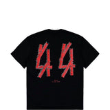 T-shirt con stampa grafica in nero 44 label group - uomo 