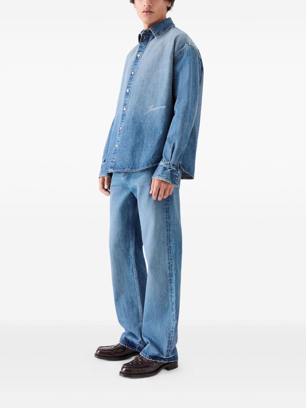 Camicia Denim La Chemise De-nimes Simon in blu 