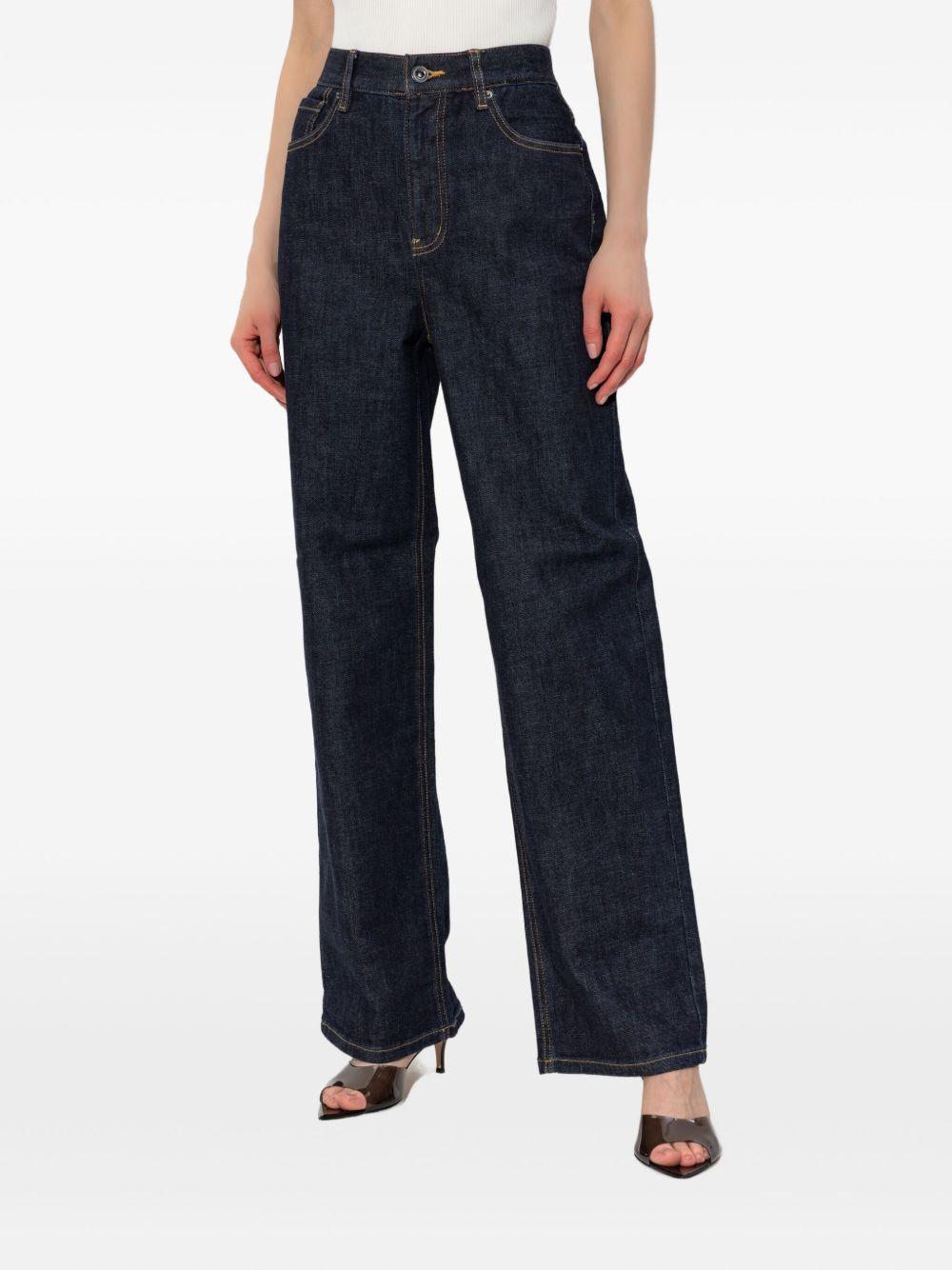 Jeans dritti con 5 tasche in blu Self-portrait - donna 