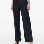 Jeans dritti con 5 tasche in blu Self-portrait - donna 