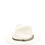 Cappello fedora con decorazioni in bianco Brunello cucinelli - donna 