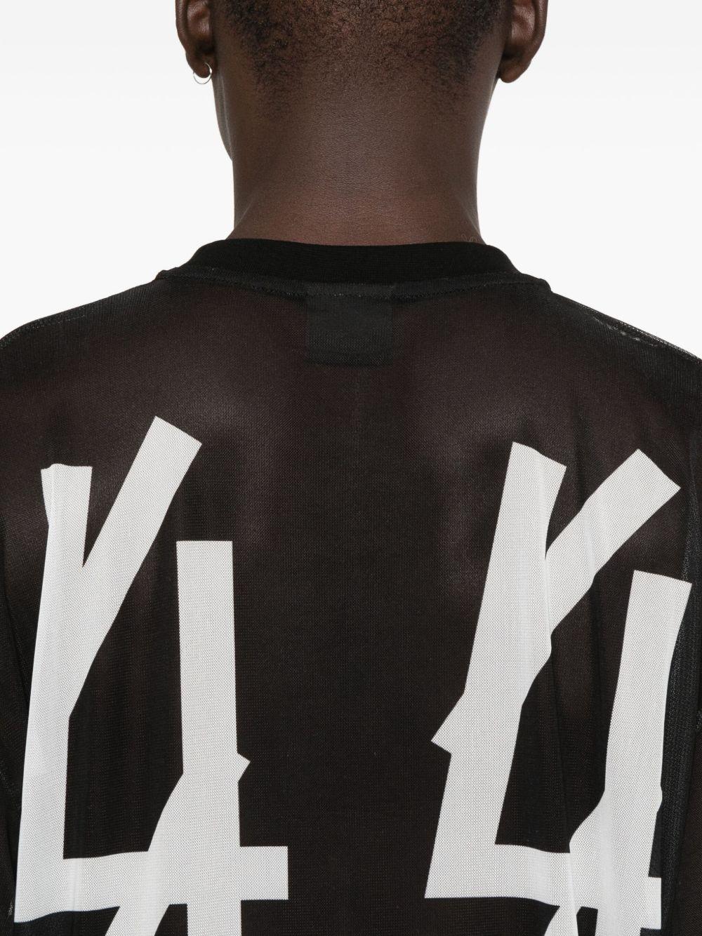 T-shirt con stampa grafica in nero 44 label group - uomo 