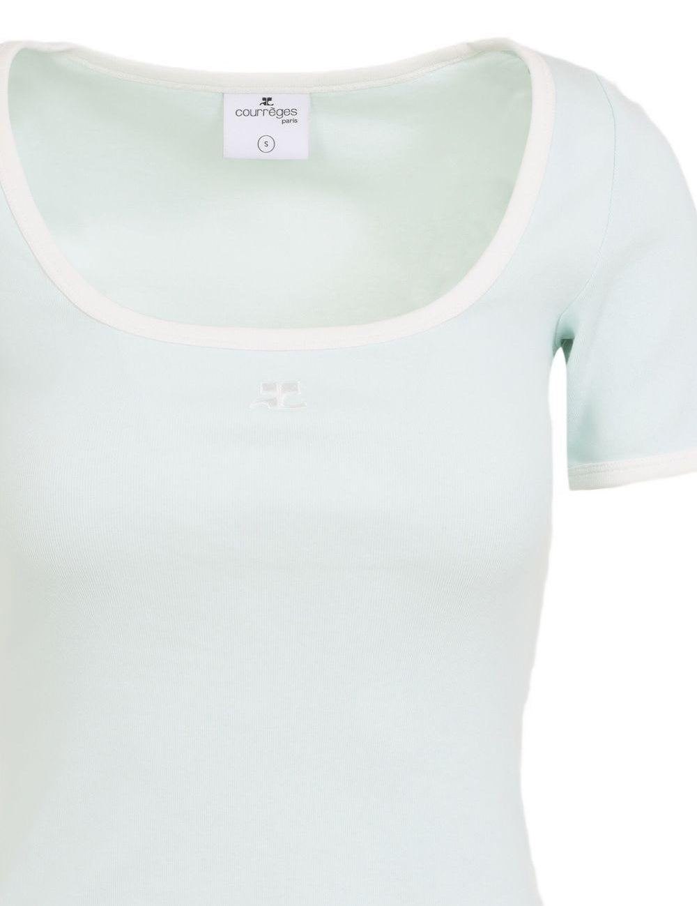 Abito con scollo quadrato in azzurro Courrèges - donna 