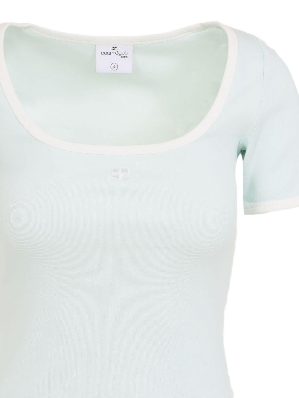 Abito con scollo quadrato in azzurro Courrèges - donna 