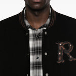 Bomber con applicazione logo in nero Represent - uomo 