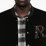 Bomber con applicazione logo in nero Represent - uomo 