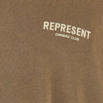 T-shirt con logo in marrone Represent - uomo 