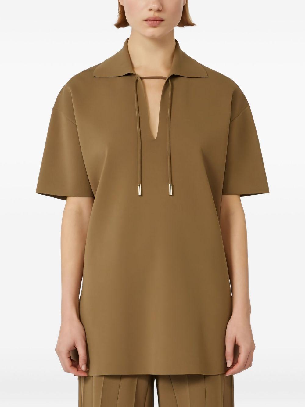 Top con colletto poltava in marrone Maxmara - donna 