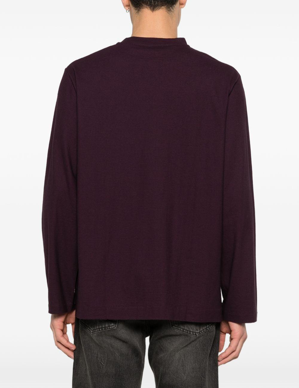 T-shirt a coste in viola Our legacy - uomo 