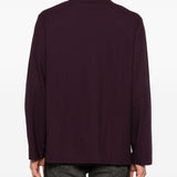 T-shirt a coste in viola Our legacy - uomo 