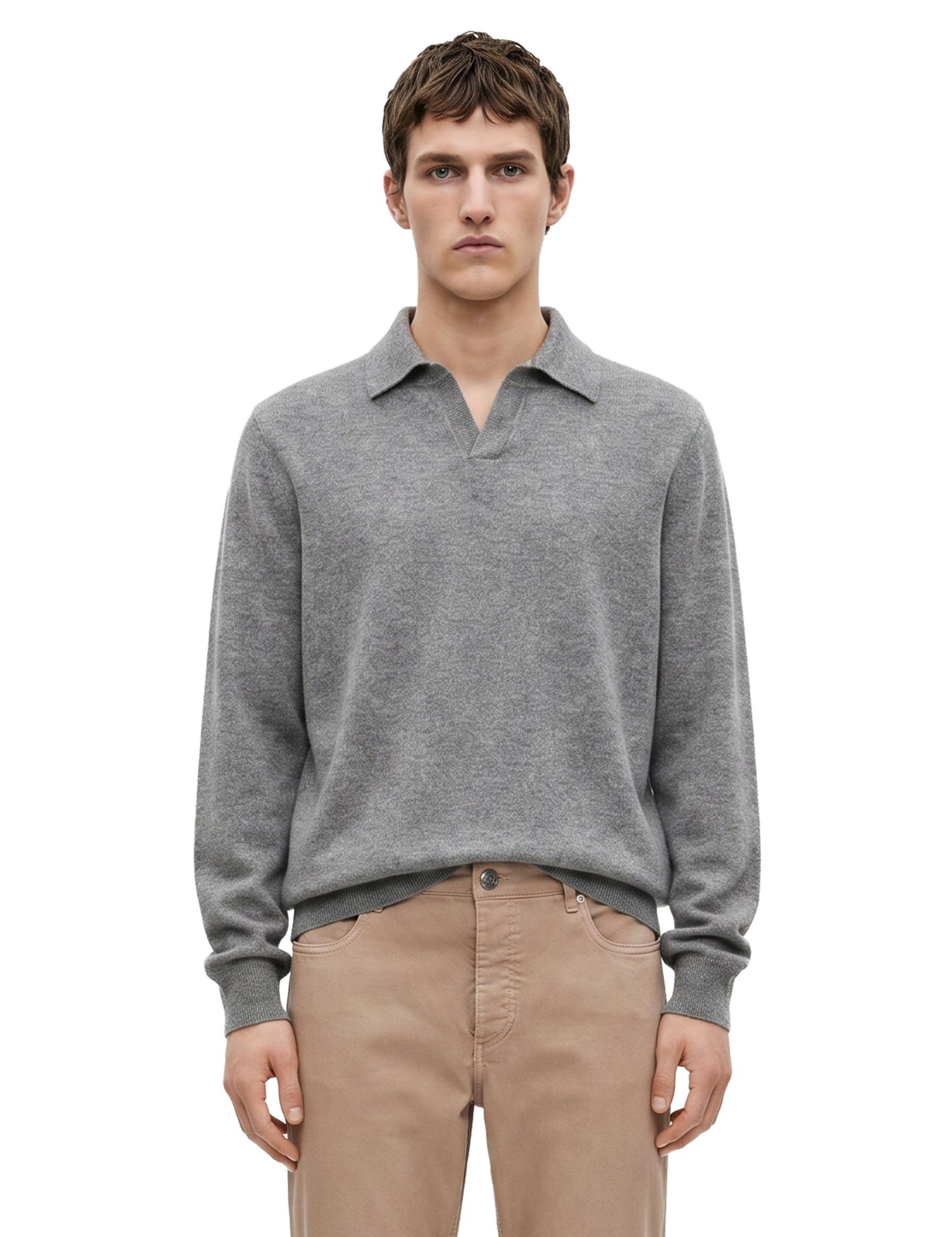 Polo in cotone piquet blu navy 