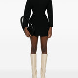 Abito mini a manice lunghe Power in nero Wardrobe.Nyc - donna 