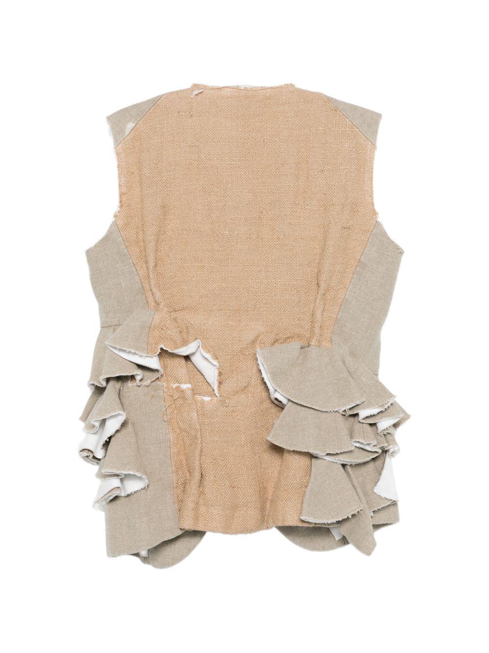 Gilet con ruches in grigio Comme Des Garçons - donna 