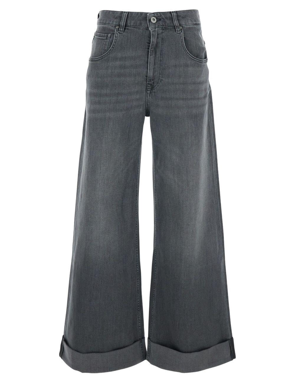 Jeans Tokyo con risvolto in grigio Ag jeans - donna 