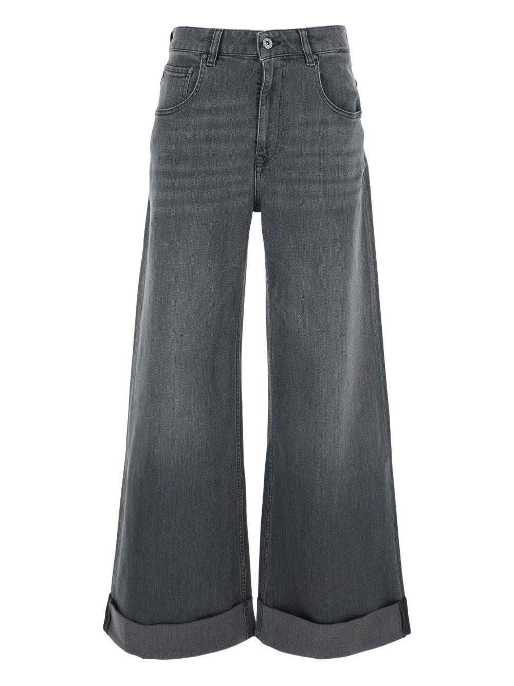 Jeans Tokyo con risvolto in grigio Ag jeans - donna 