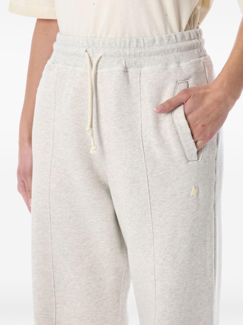 Pantaloni sportivi con logo str in grigio Golden goose - unisex 