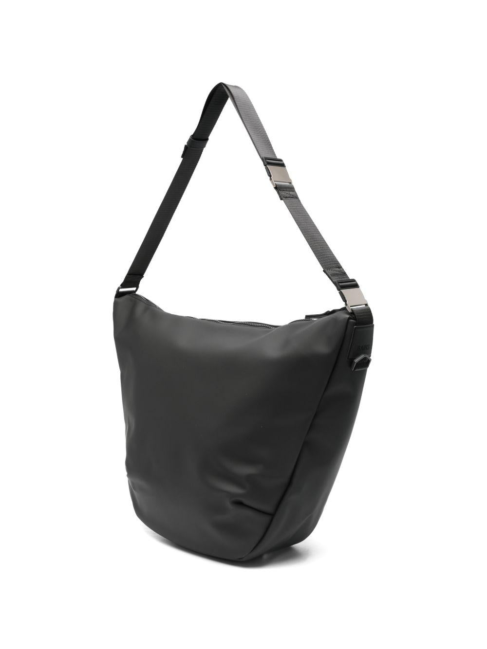 Borsa a spalla Valeria grande in nero Rains - unisex 
