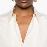 Camicia in cady di seta avion in avorio Maxmara - donna 