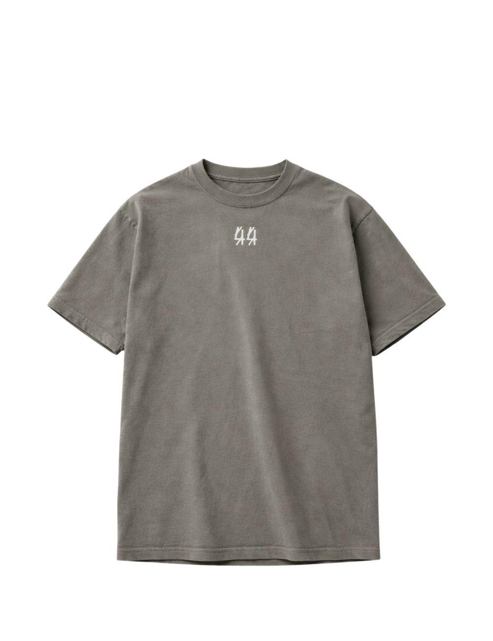 T-shirt con stampa grafica in grigio 44 label group - uomo 
