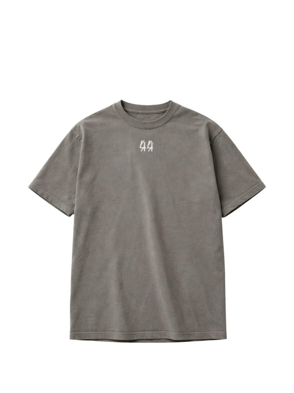 T-shirt con stampa grafica in grigio 44 label group - uomo 