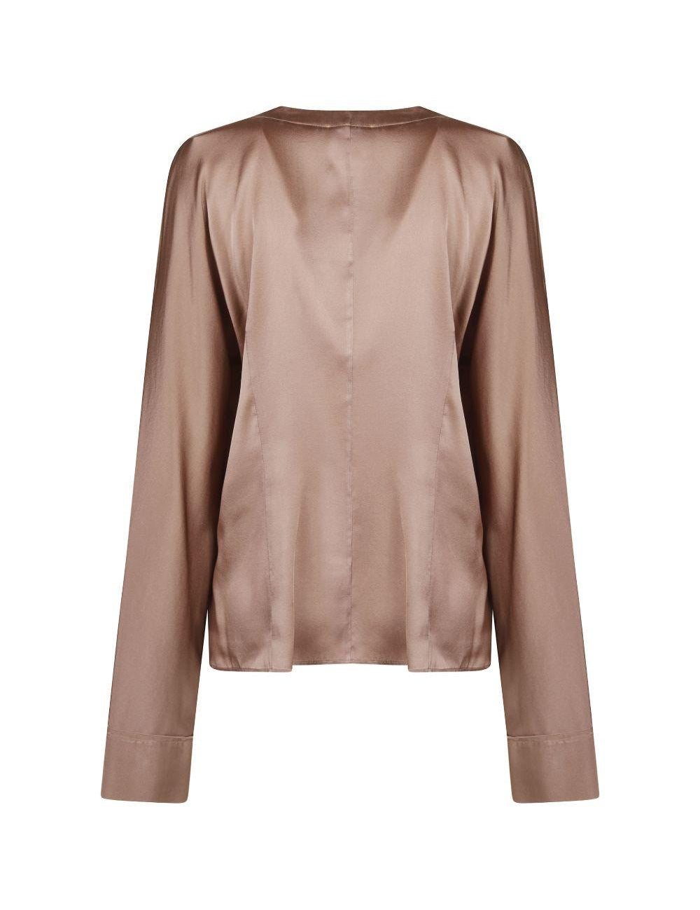 Blusa in seta shiny in beige Forte Forte - donna 