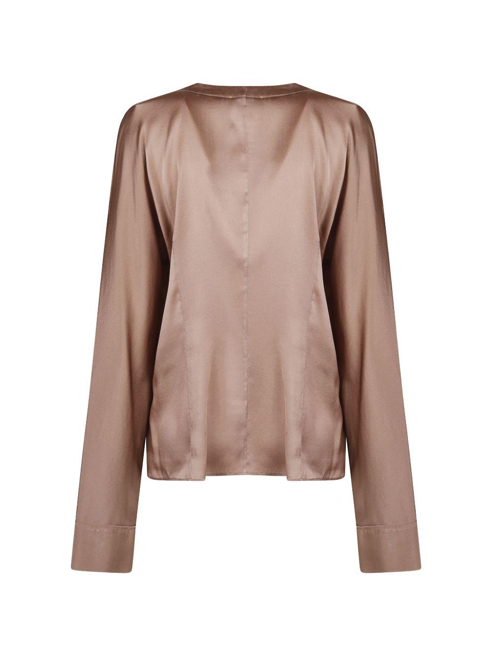 Blusa in seta shiny in beige Forte Forte - donna 