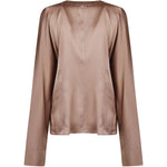 Blusa in seta shiny in beige Forte Forte - donna 