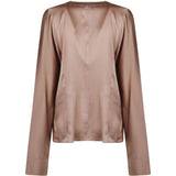 Blusa in seta shiny in beige Forte Forte - donna 