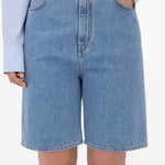 Shorts Isu Lds con zip in blu Loulou de saison - donna 