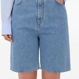 Shorts Isu Lds con zip in blu Loulou de saison - donna 