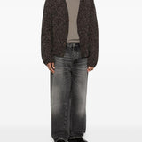 Jeans Wide Twist con effetto schiarito in nero Sunflower - uomo 