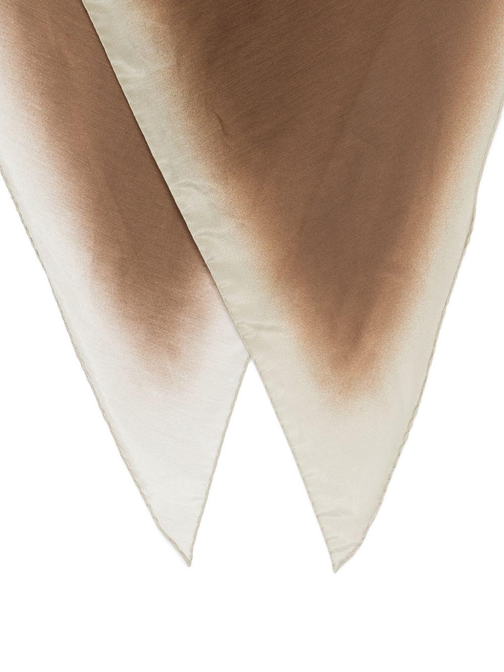 Sciarpa dip-dye in beige Lardini - uomo 