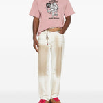 T-shirt con stampa in rosa Magliano  - uomo 