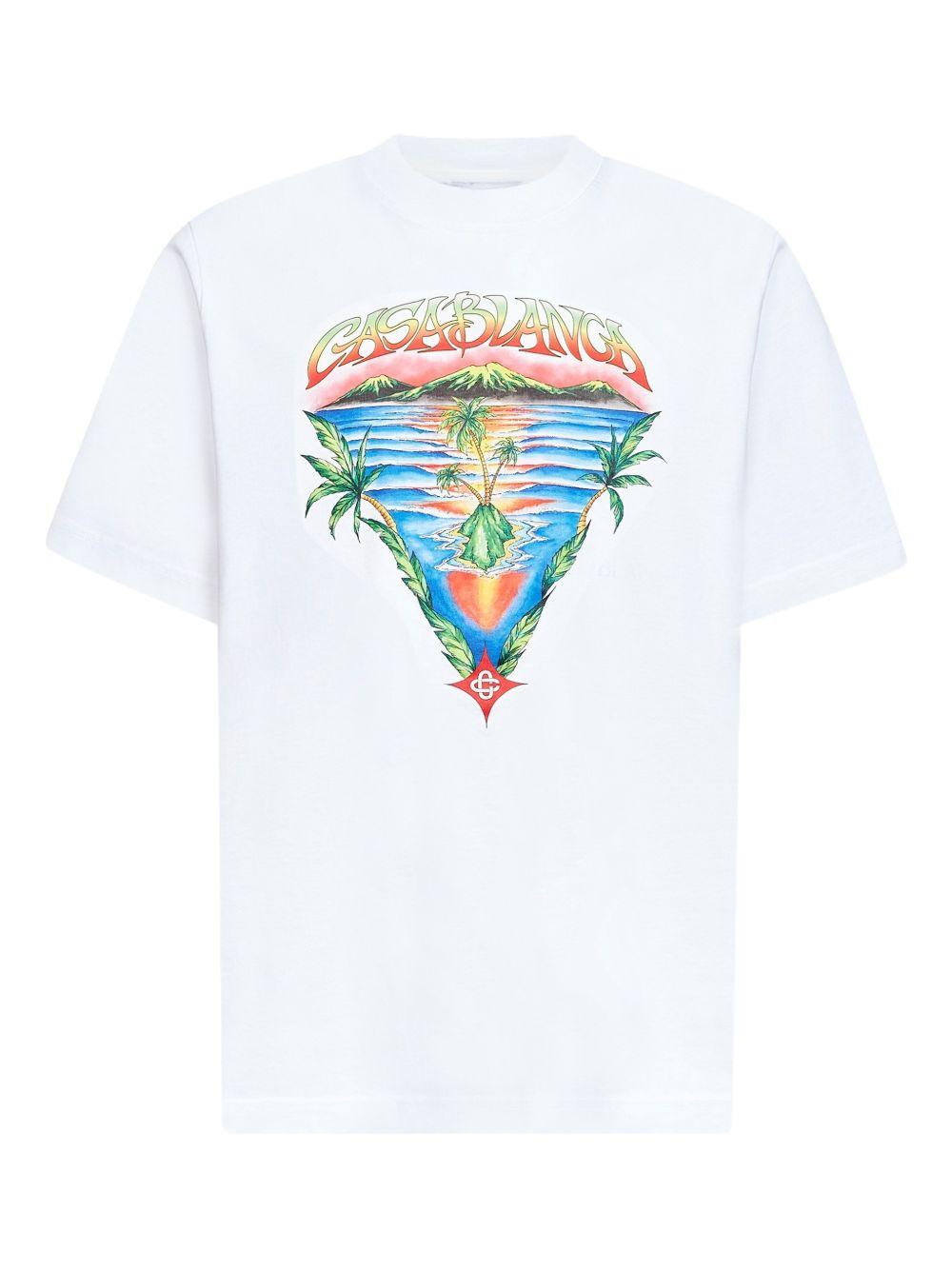 T-shirt Innocence Triangle in bianco Casablanca - uomo 