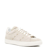 Sneakers basse con cuciture in beige Kiton - uomo 