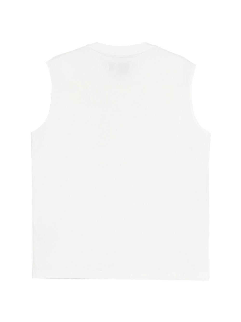Canotta con logo in bianco Feng chen wang - uomo 
