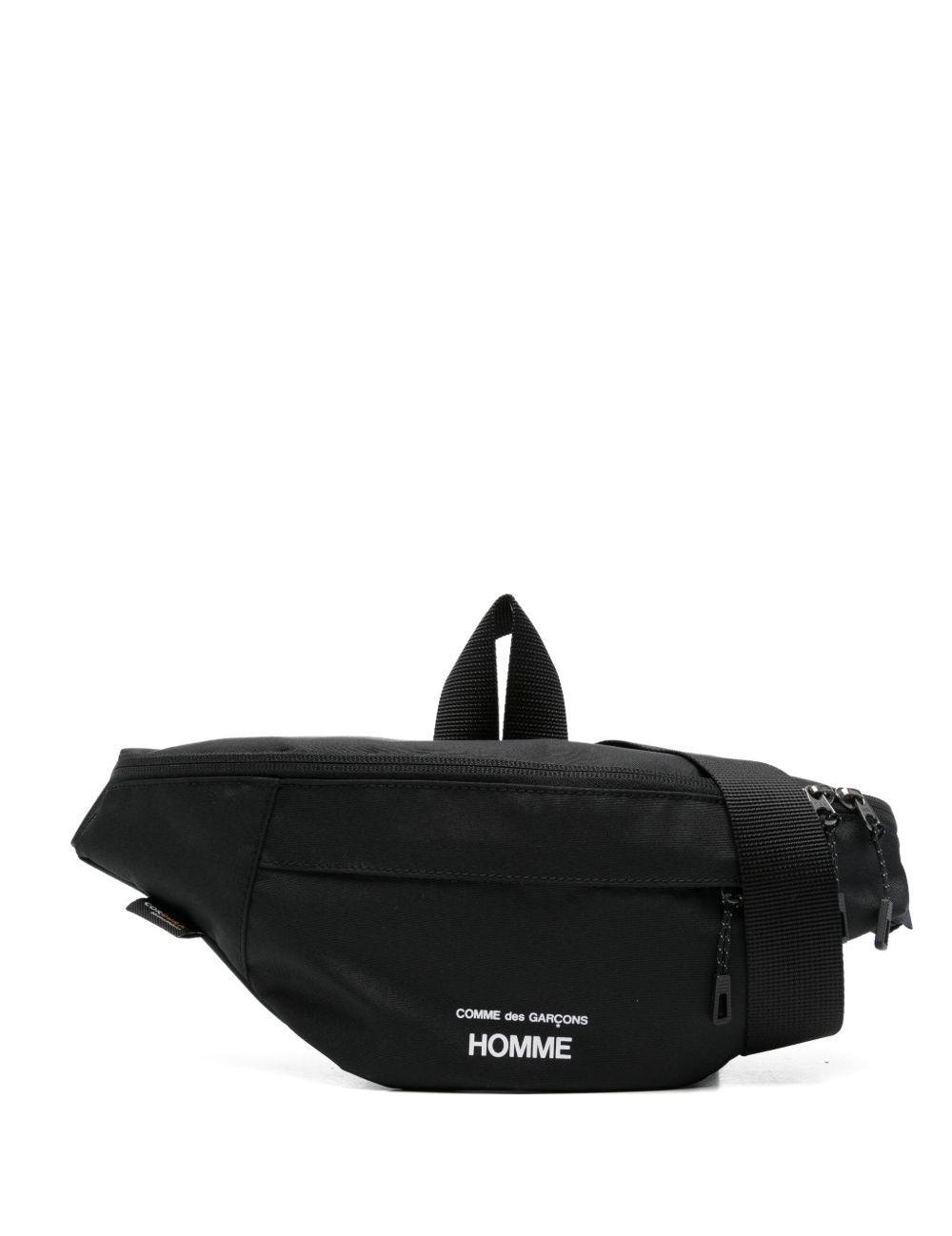 Marsupio con stampa logo in nero Comme des garcons homme - uomo 