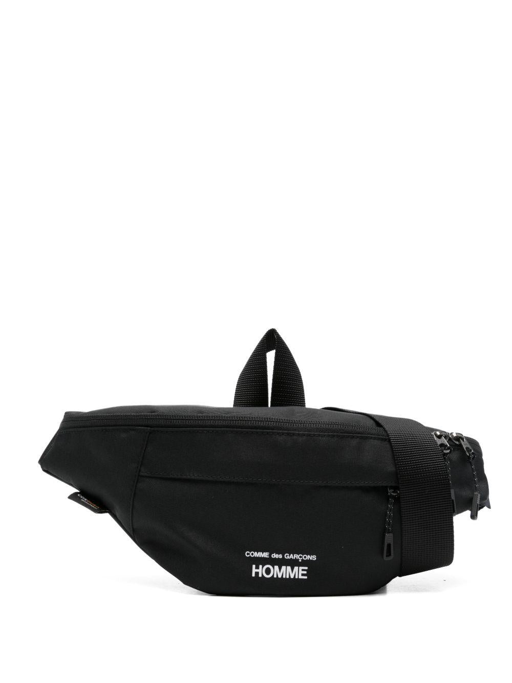 Marsupio con stampa logo in nero Comme des garcons homme - uomo 
