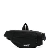 Marsupio con stampa logo in nero Comme des garcons homme - uomo 