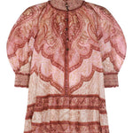 Blusa Wanderlust con stampa paisley in borgogna Zimmermann - donna 