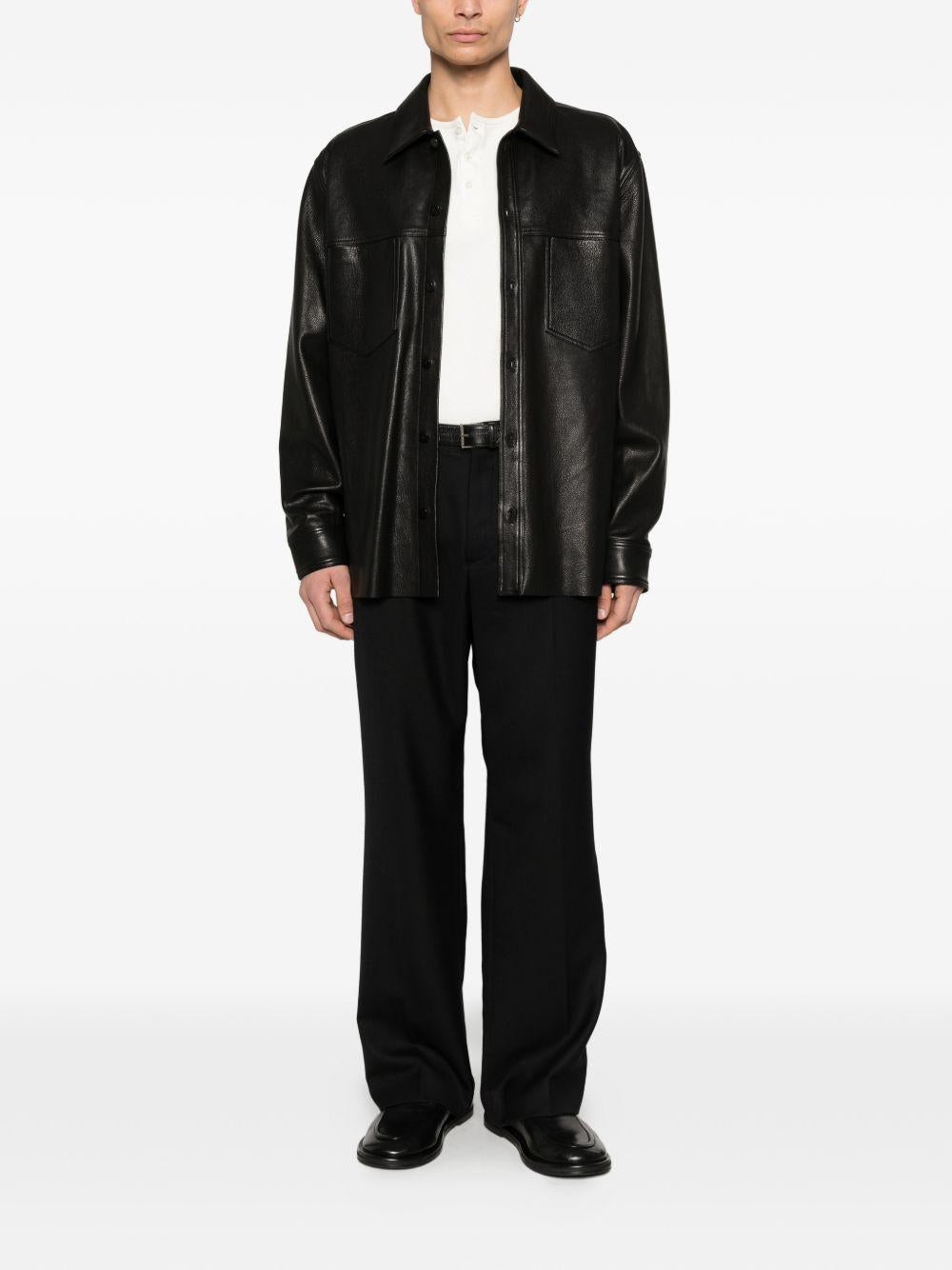 Giacca in pelle in nero Simkhai - uomo 