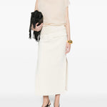 Gonna midi Fronda in bianco Max Mara Sportmax- donna 