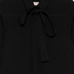 Camicia con fiocco in seta in nero Elie saab - donna 