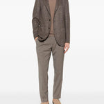 Pantaloni con coulisse e pieghe in marrone Briglia 1949 - uomo 