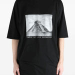 T-shirt con stampa in nero Rick owens drkshdw - uomo 