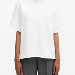 T-shirt a maniche corte con logo in bianco Mm6 maison margiela - unisex 