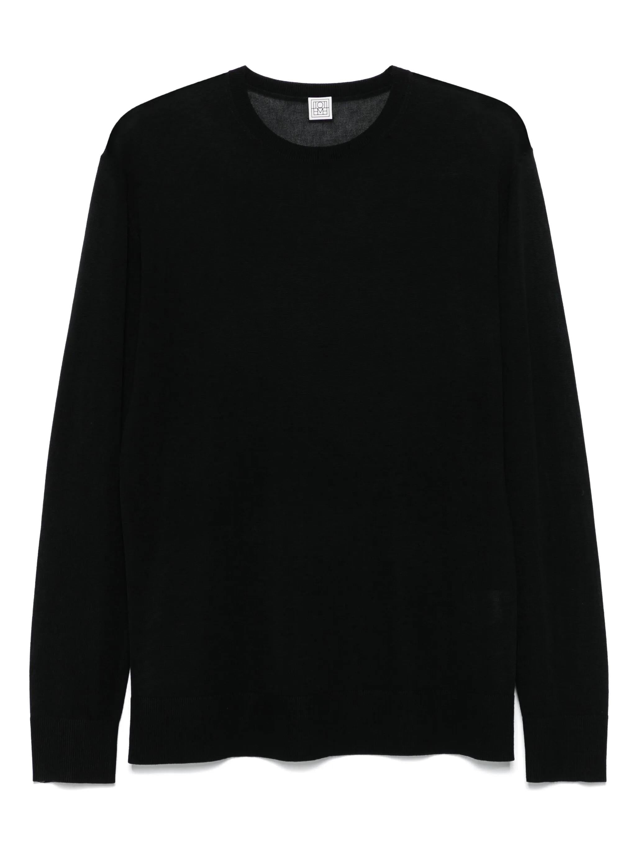 Maglione a girocollo in nero Toteme - donna 
